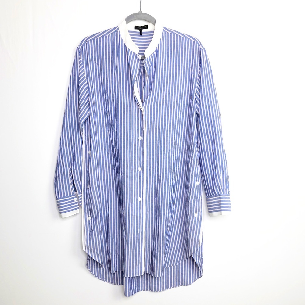 Rag & Bone pinstripe button done dress